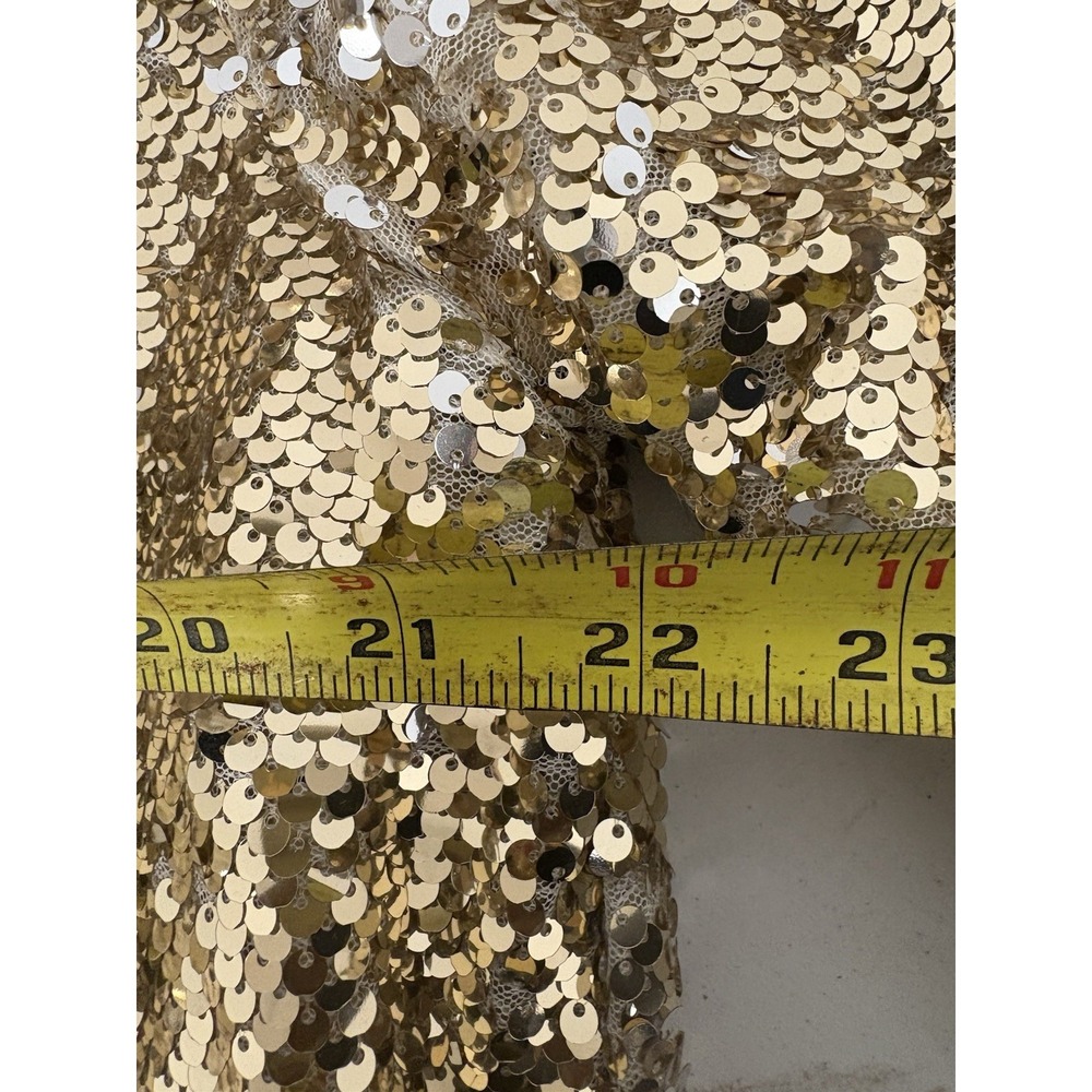 NWT "Lucky & Blessed Women's Tunic/Top Gold Sequins Sz Large Holiday Glam - Picture 10 of 11